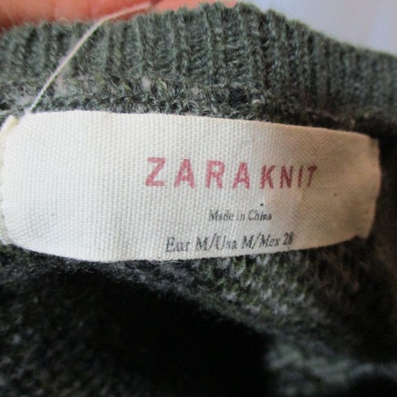ZARA KNIT CAMO CAMOUFLAGE Sweater Jumper - Picture 5 of 5